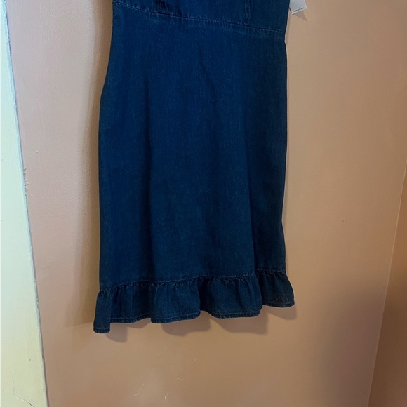 Denim Ruffle Dress - Picture 7 of 8